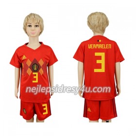 Fotbalový Dres Belgie Vermaelen 3 Dětské Domácí MS 2018